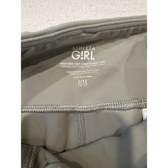 Athleta Girl High Rise Chit Chat Flare Legging Pants Girls Sz L - Picture 5 of 10